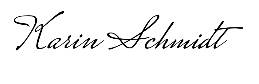 karin schmidt signature
